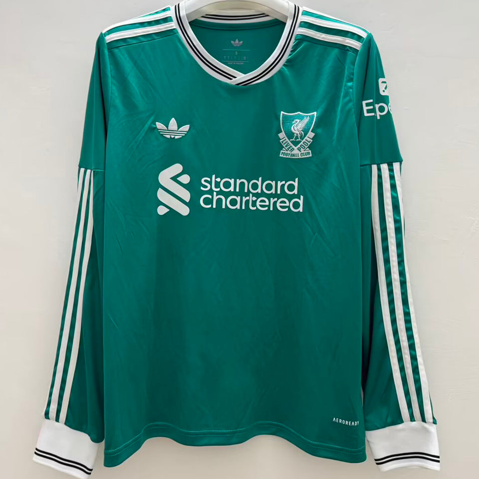 Jersey 2025/26 Liverpool Tercero Manga larga Versión Fan