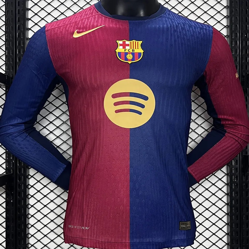 Jersey 2024/25 Barcelona Local Manga larga Versión Jugador