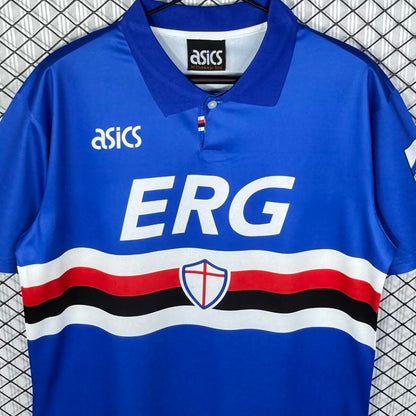 Jersey 1993/1994 Sampdoria Local Manga corta Versión Fan Retro