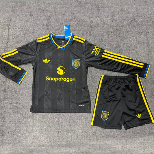 Jersey 2025/26 Manchester United Tercero Manga larga Niño