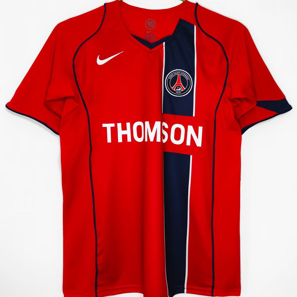 jersey 2004/2005 psg visitante manga corta versión fan retro