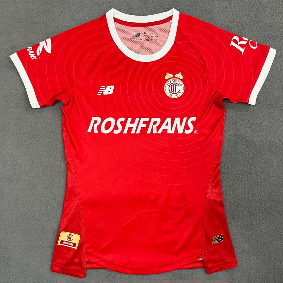jersey 2026/27 deportivo toluca especial manga corta mujer