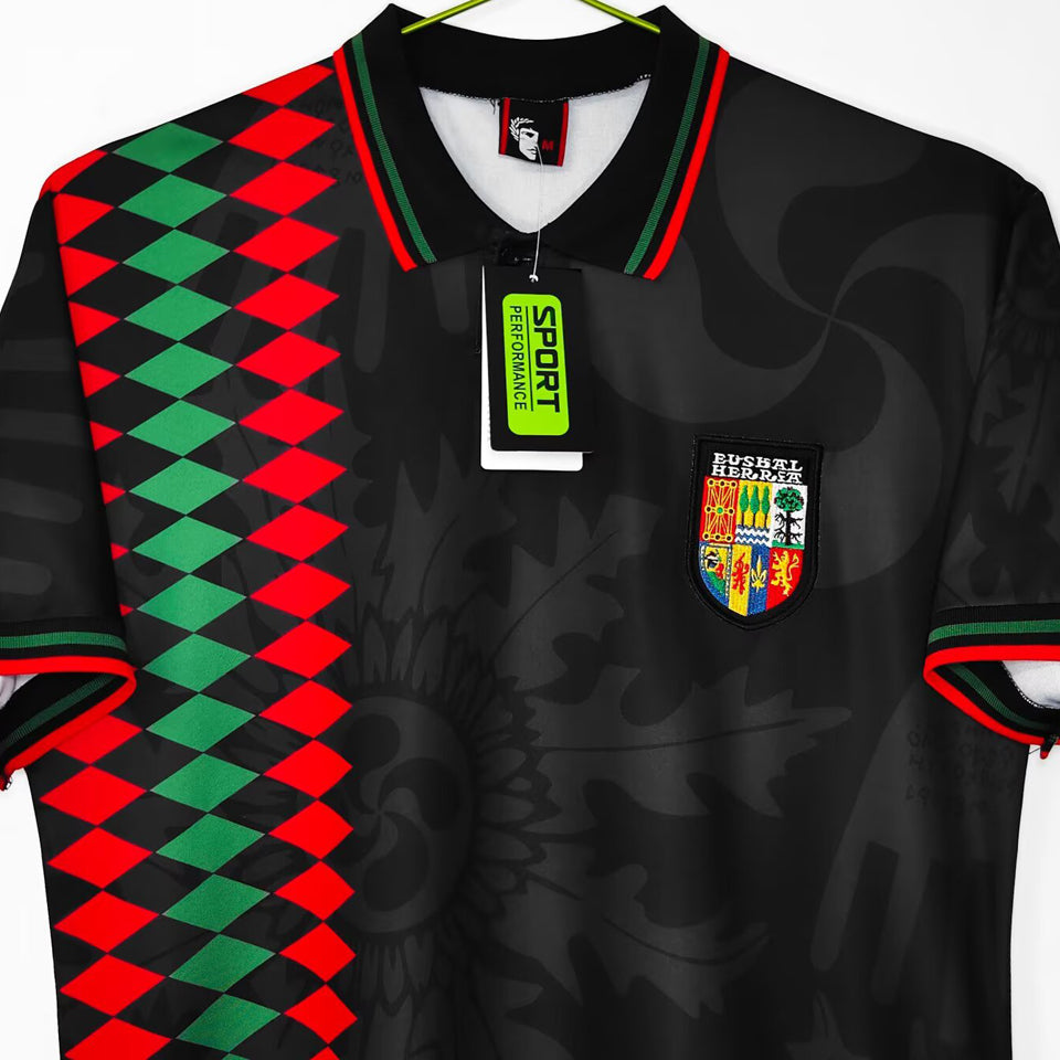 jersey 1994 basque country visitante manga corta versión fan retro