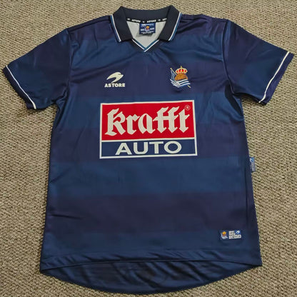 Jersey 1999/2000 Real Sociedad Visitante Manga corta Versión Fan Retro