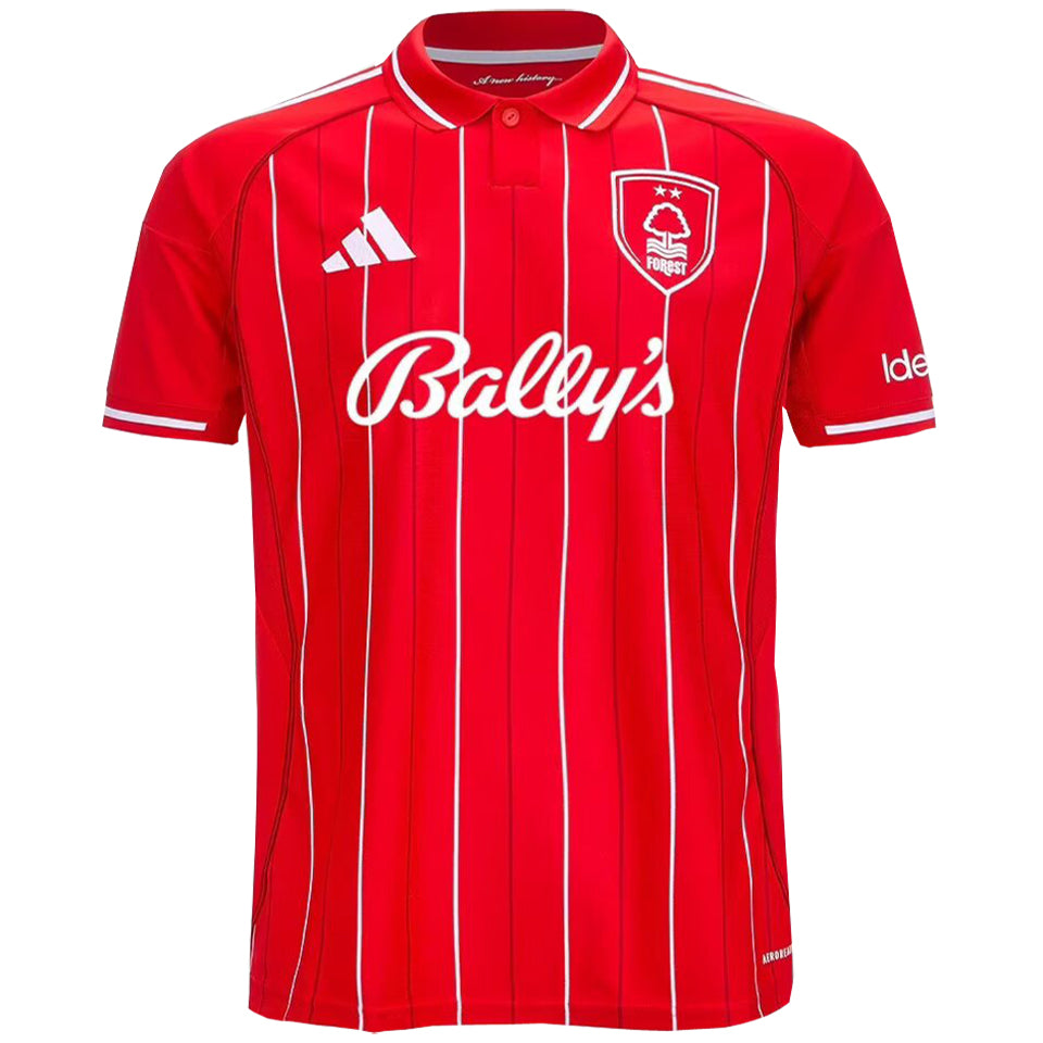 Jersey 2025/26 Nottingham Forest Local Manga corta Versión Fan