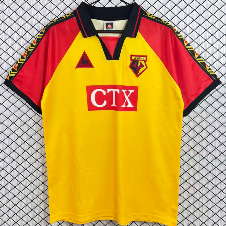 jersey 1998/1999 watford local manga corta versión fan retro