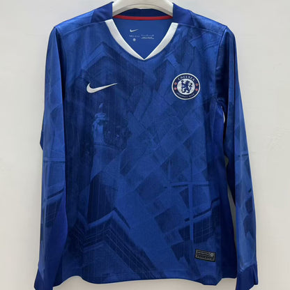 Jersey 2025/26 Chelsea Local Manga larga Versión Fan