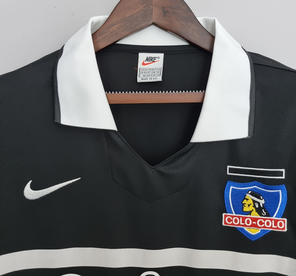 jersey 1996/97 colo-colo visitante manga corta versión fan retro