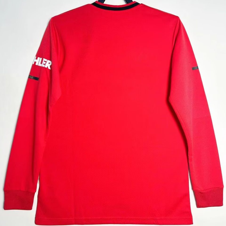 jersey 2019/20 manchester united local manga larga versión fan retro