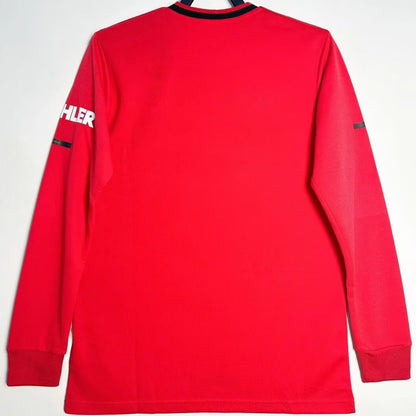 Jersey 2019/20 Manchester United Local Manga larga Versión Fan Retro