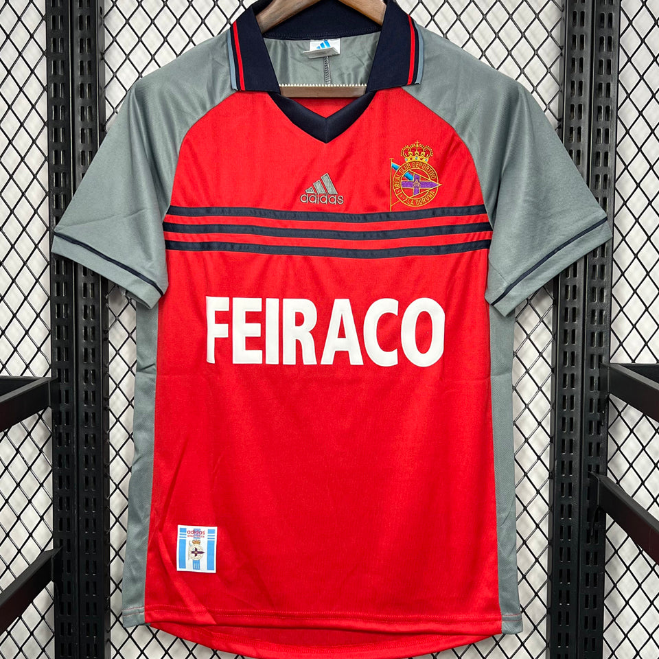 jersey 1998/1999 deportivo la coruna especial manga corta versión fan retro