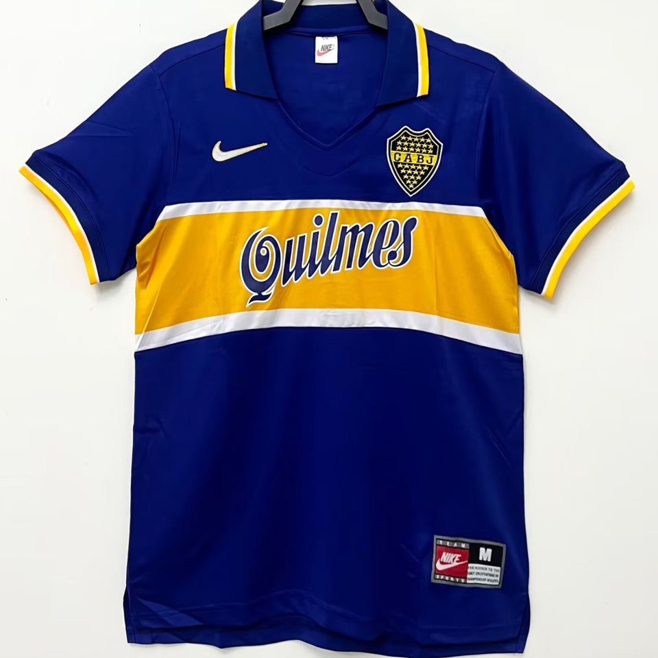 jersey 1996/97 boca local manga corta versión fan retro