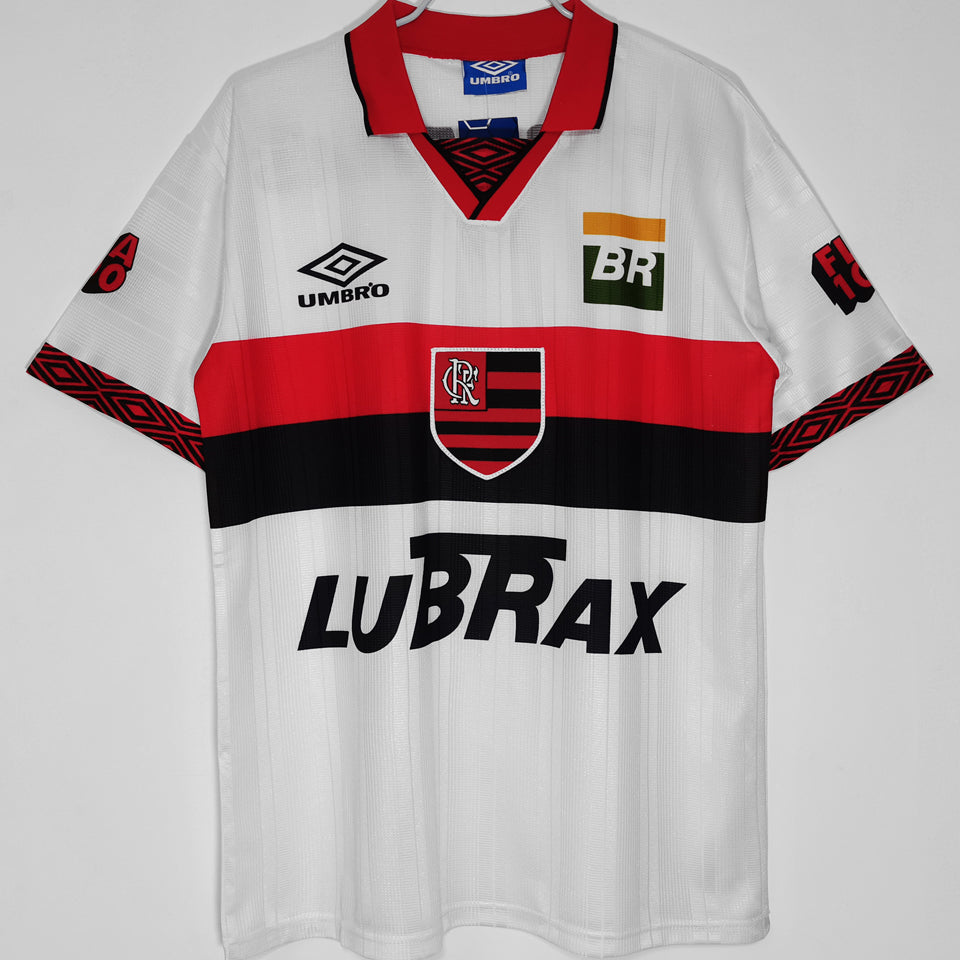 jersey 1995 flamengo visitante manga corta versión fan retro