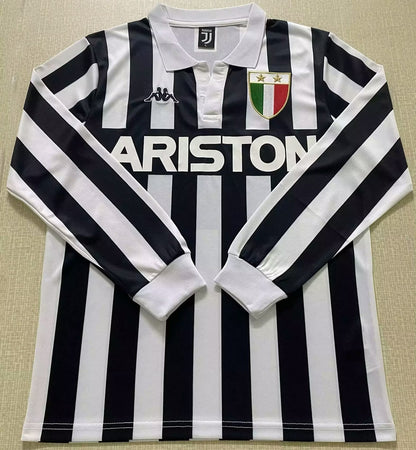 Jersey 1984/85 Juventus Local Manga larga Versión Fan Retro