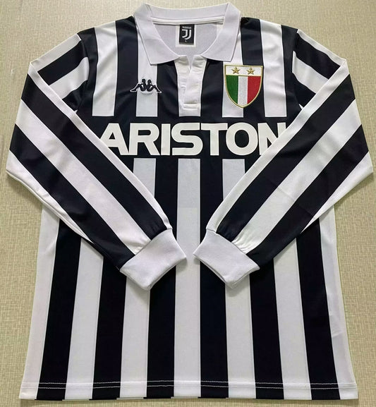 Jersey 1984/85 Juventus Local Manga larga Versión Fan Retro