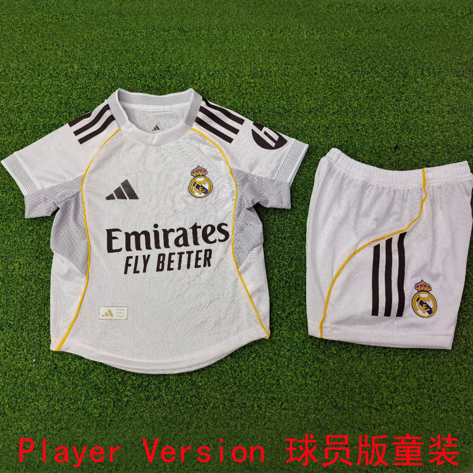 jersey 2025/26 real madrid local manga corta versión jugador