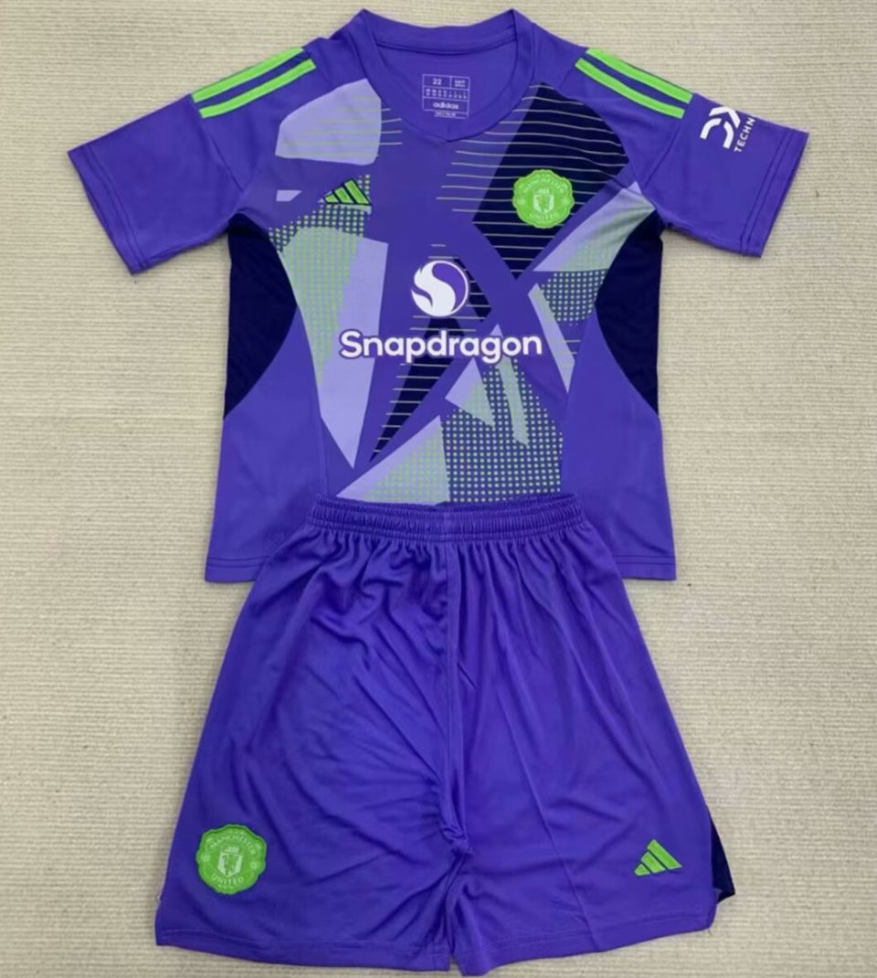 Jersey 2024/25 Manchester United Portero Manga corta Niño