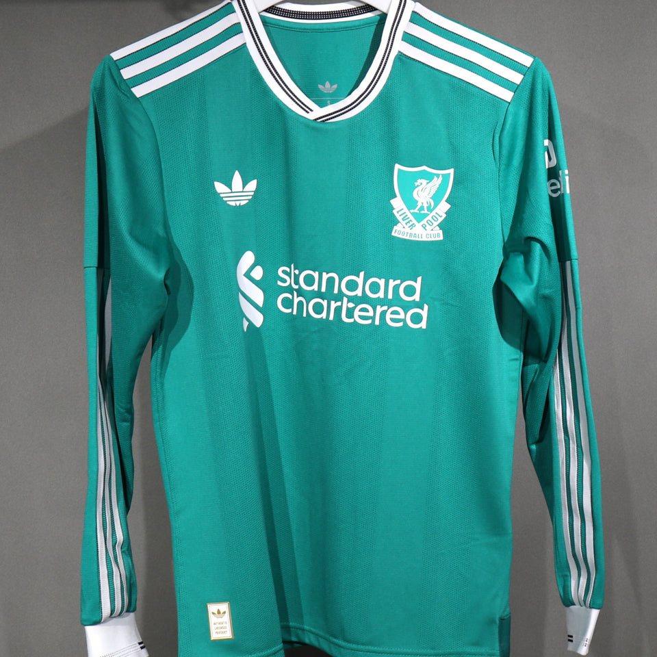jersey 2025/26 liverpool tercero manga larga versión jugador