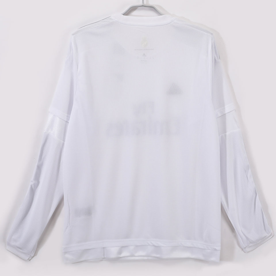 Jersey 2015/2016 Real Madrid Local Manga larga Versión Fan Retro