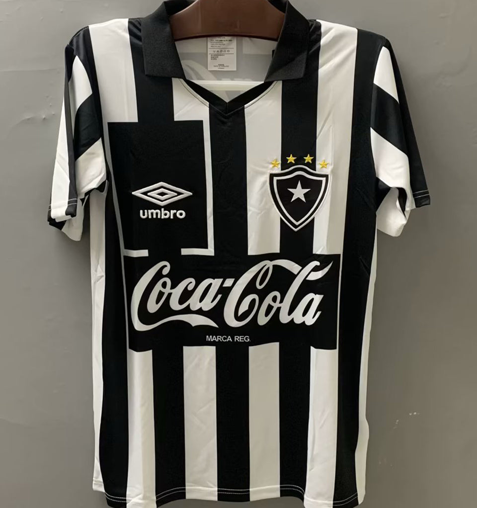 jersey 1992 botafogo local manga corta versión fan retro