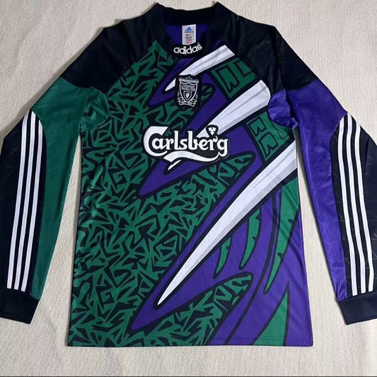 Jersey 1995/96 Liverpool Especial Manga larga Versión Fan Retro