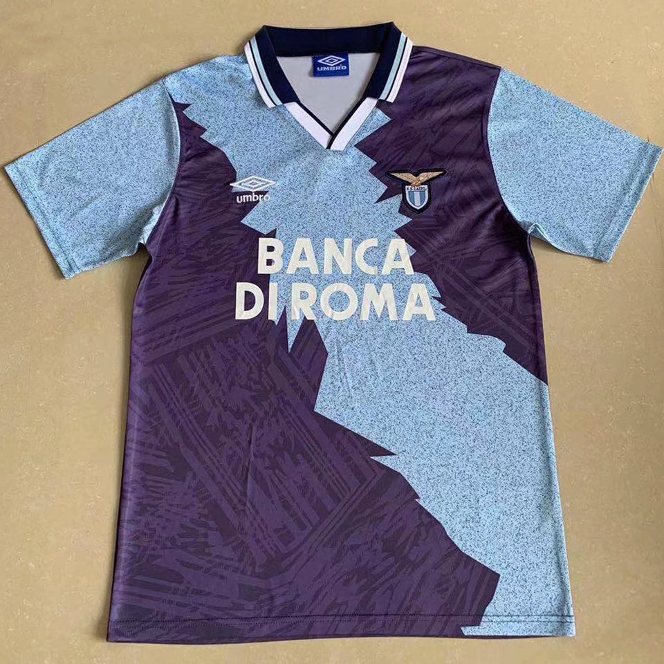 jersey 1994/1995 lazio visitante manga corta versión fan retro