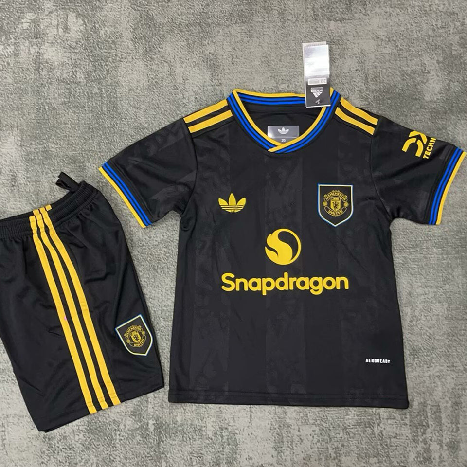 jersey 2025/26 manchester united tercero manga corta niño