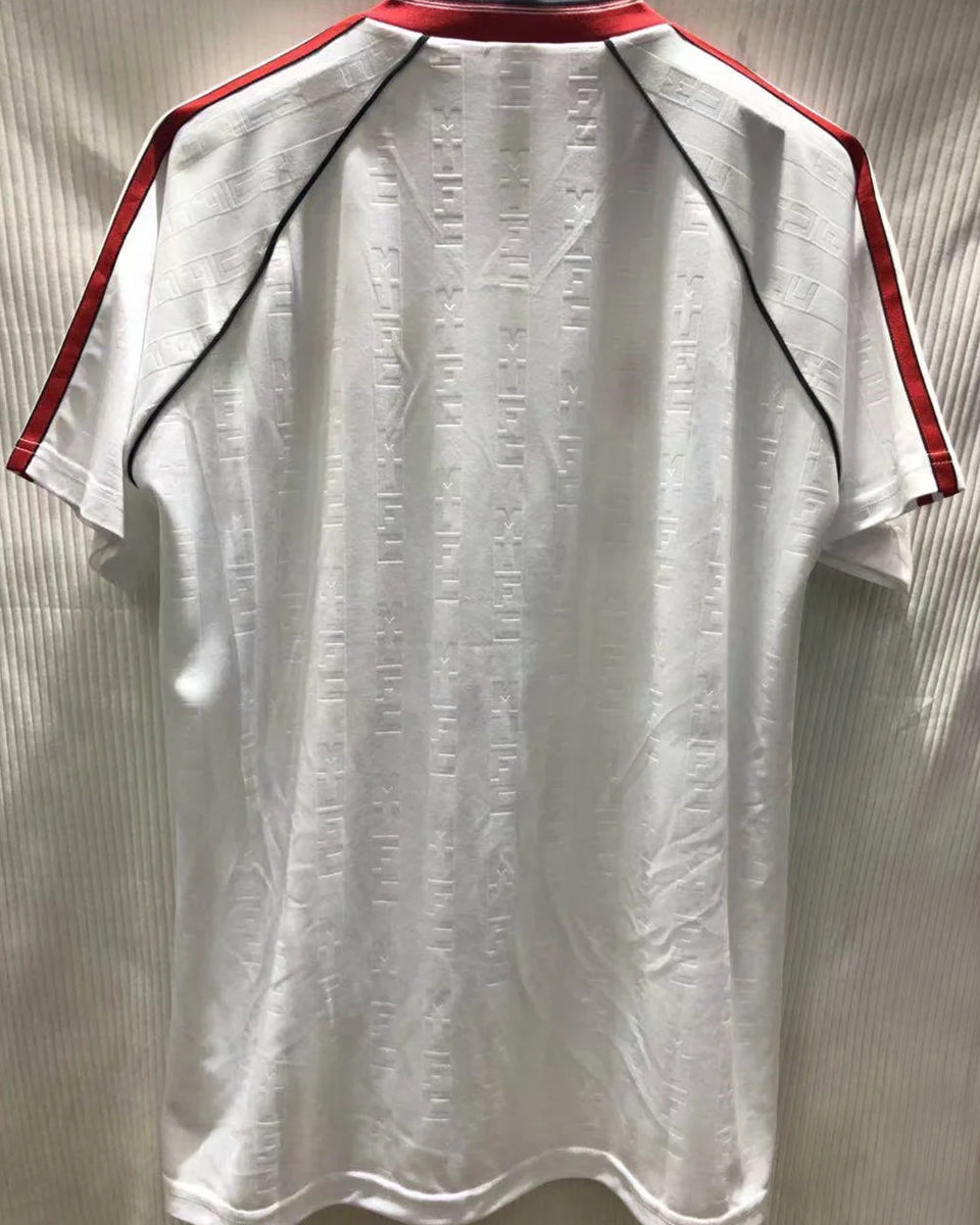 jersey 1988 manchester united visitante manga corta versión fan retro