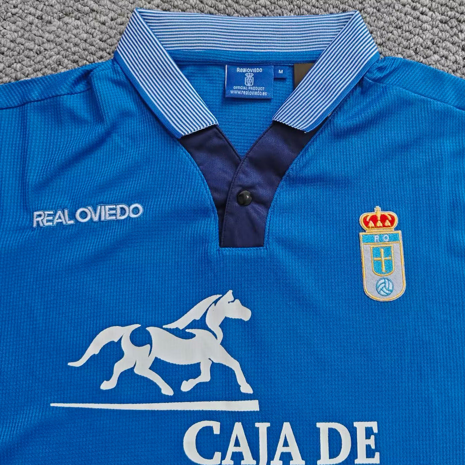 Jersey 1996/1997 Real Oviedo Local Manga corta Versión Fan Retro