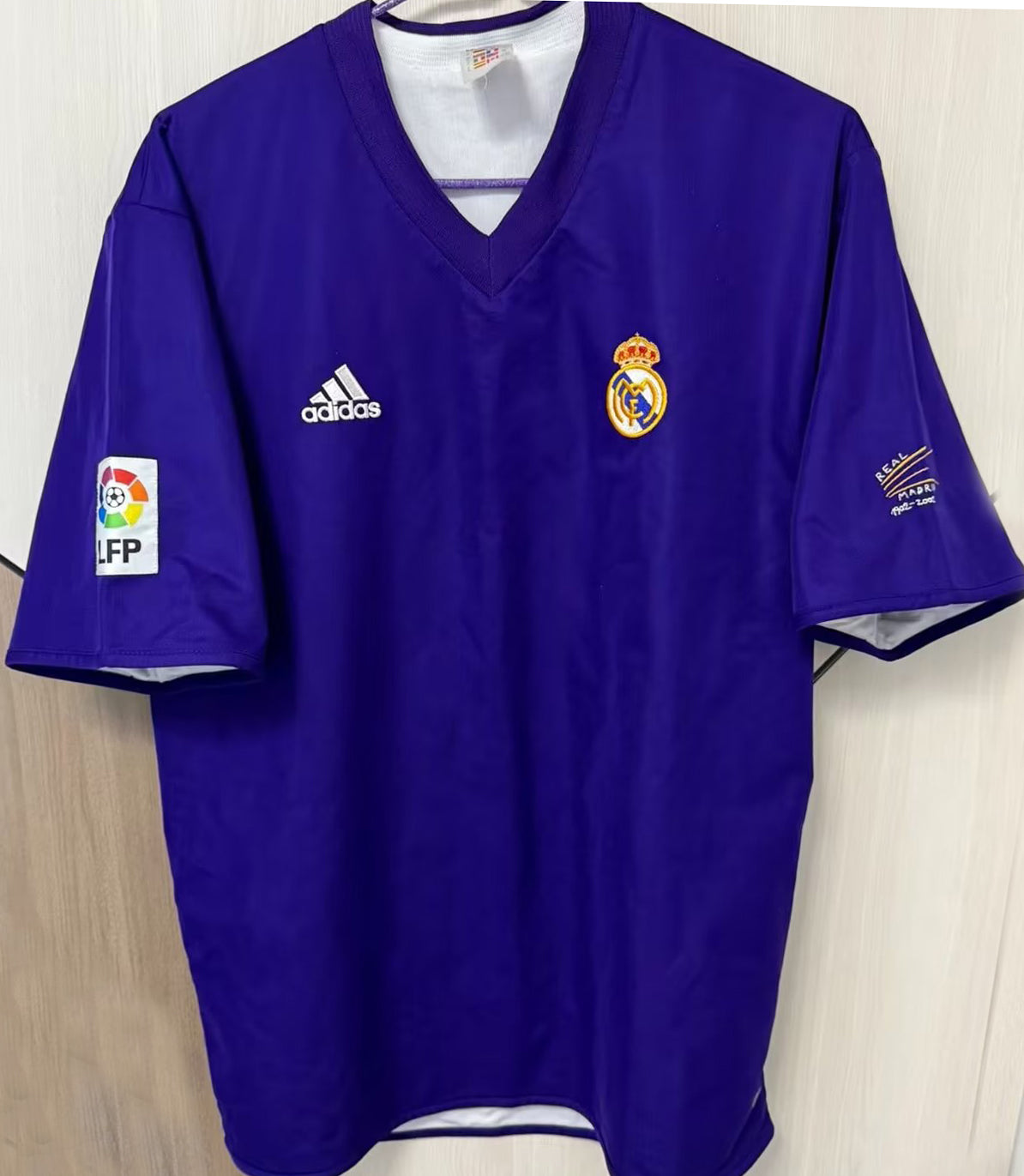 jersey 2002/2003 real madrid tercero manga corta versión fan retro