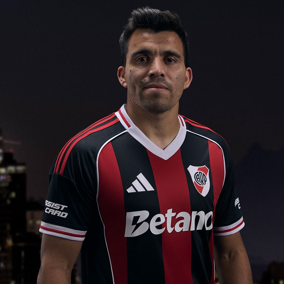 jersey 2025/26 river plate visitante manga corta versión fan