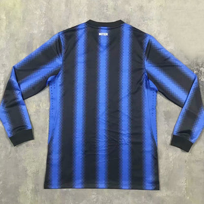 Jersey 2010/11 Inter Milan Local Manga larga Versión Fan Retro