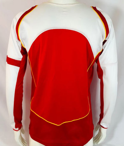 Jersey 2004/05 Arsenal Local Manga larga Versión Fan Retro