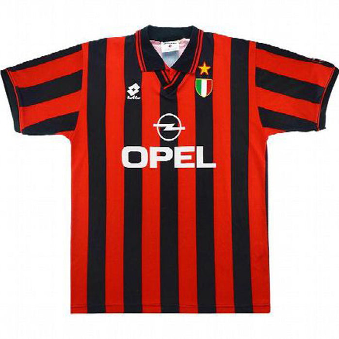 jersey 1996/1997 ac milan local manga corta versión fan retro