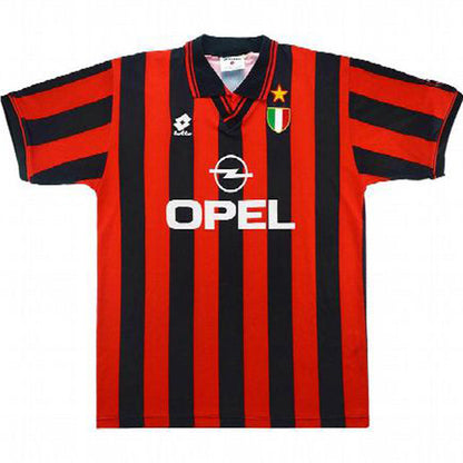 Jersey 1996/1997 AC Milan Local Manga corta Versión Fan Retro
