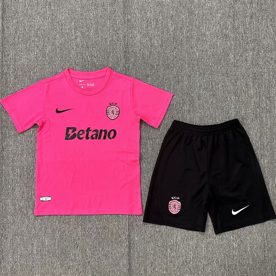 Jersey 2024/25 Sporting CP Lisbon Pink Especial Manga corta Niño