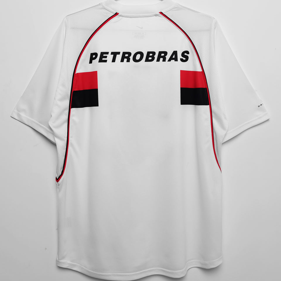 jersey 2002 flamengo visitante manga corta versión fan retro