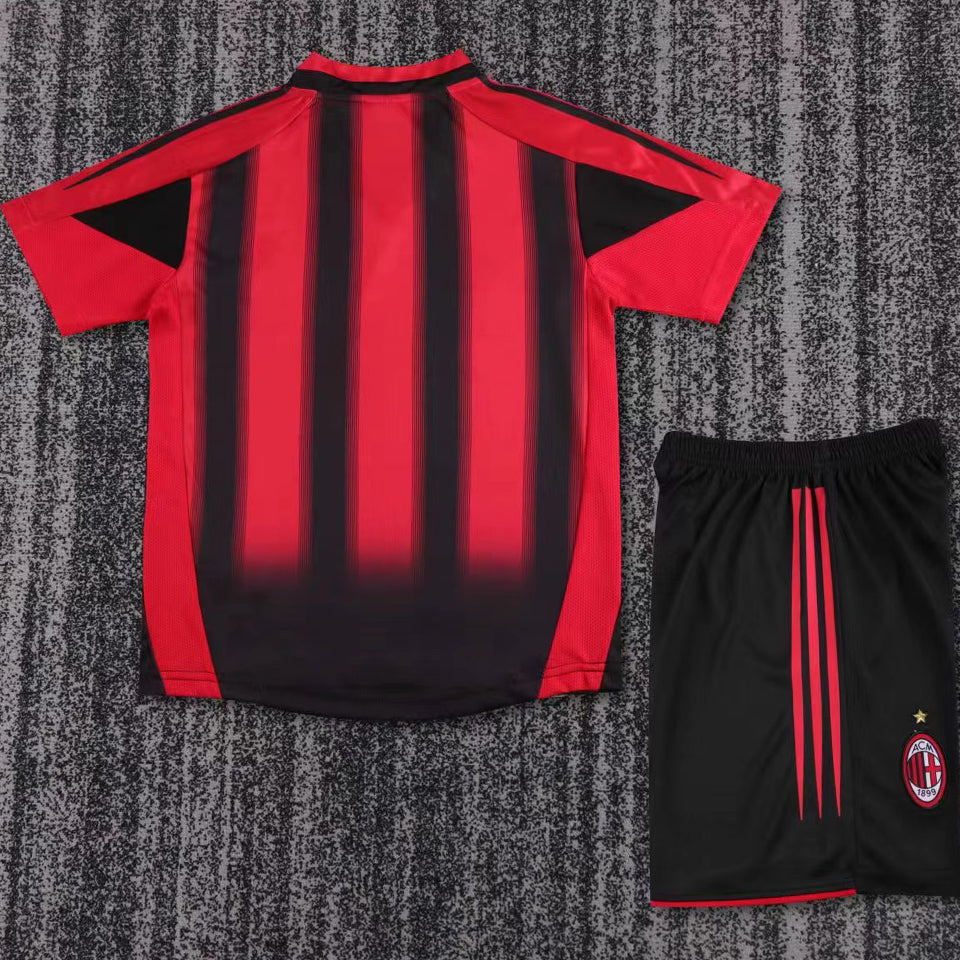 Jersey 2004/05 AC Milan Local Manga corta Niño Retro