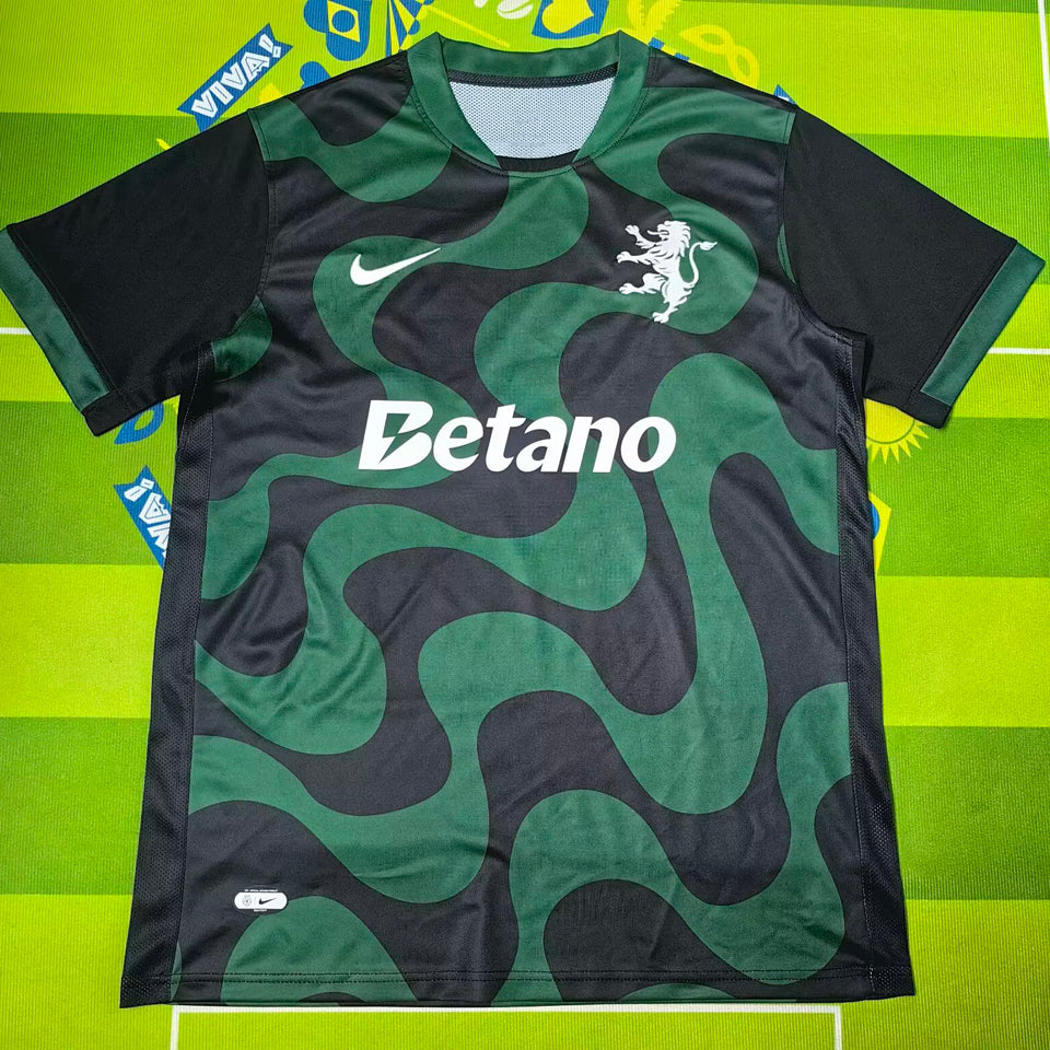 jersey 2025/26 sporting lisbon visitante manga corta versión fan