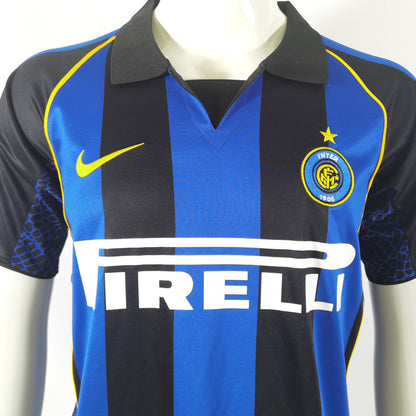 Jersey 2001/02 Inter Milan Local Manga corta Versión Fan Retro