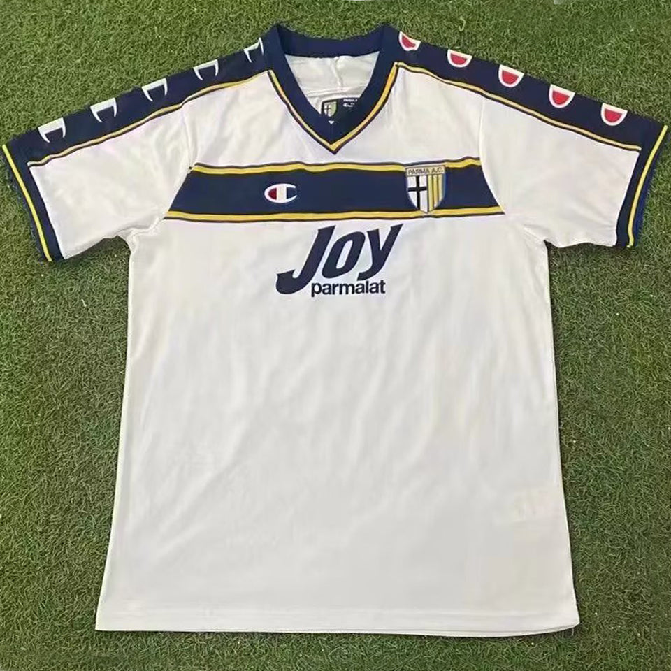 jersey 2001/2002 parma visitante manga corta versión fan retro