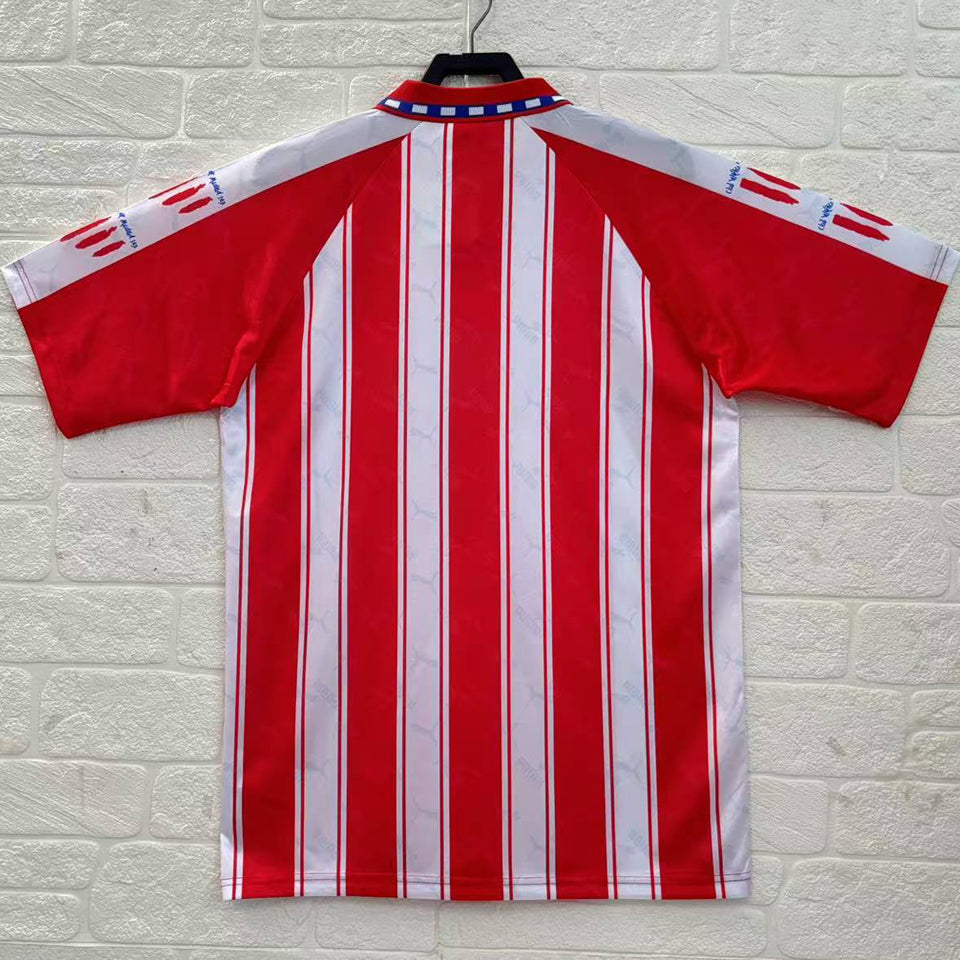 jersey 1995/96 atletico de madrid local manga corta versión fan retro