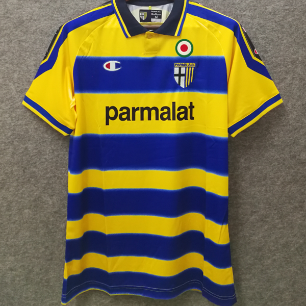 jersey 1999/00 parma local manga corta versión fan retro