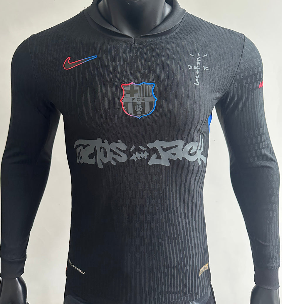 Jersey 2024/25 Barcelona Visitante Manga larga Versión Jugador