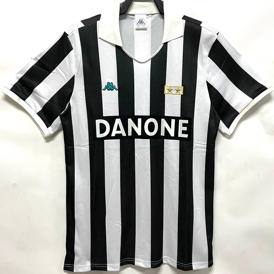 jersey 1992/94 juventus local manga corta versión fan retro