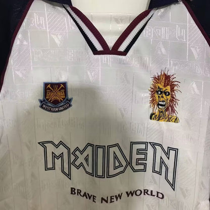 Jersey 1999 West Ham X Iron Maiden Especial Manga corta Versión Fan Retro