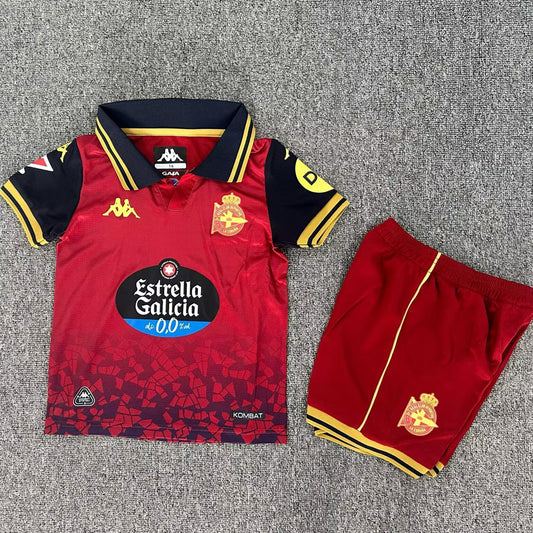 Jersey 2025/26 Deportivo La Coruna Visitante Manga corta Niño