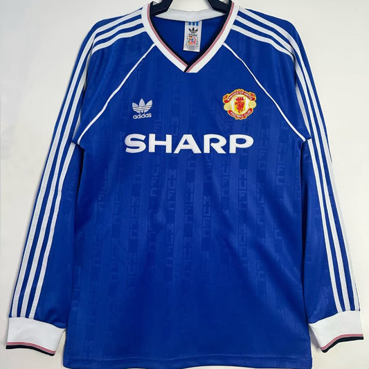 Jersey 1986 Manchester United Tercero Manga larga Versión Fan Retro