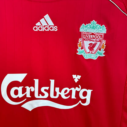 Jersey 2006/08 Liverpool Local Manga corta Versión Fan Retro