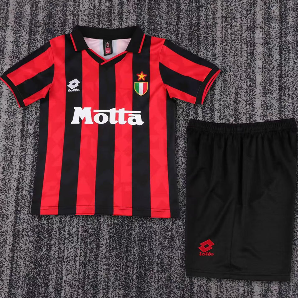 Jersey 1993/94 AC Milan Local Manga corta Niño Retro